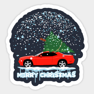 DODGE CHALLENGER CHRISTMAS Sticker